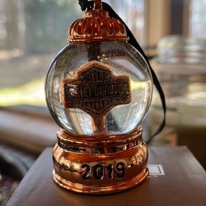 Harley Davidson snow globe ornament